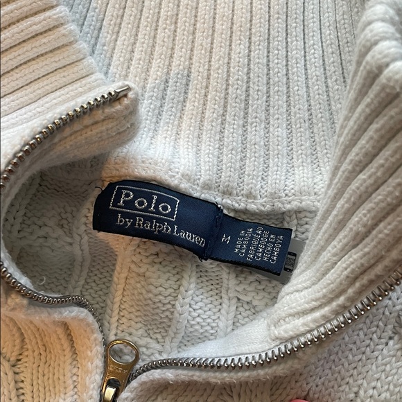 POLO Ralph Lauren Cable-Knit Cotton Quarter-Zip Sweater - Picture 4 of 8